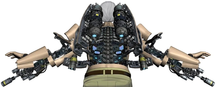 Inuyashiki's robotic body and jetpack system revealed