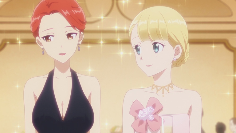 Teresa and Alexandra at formal event