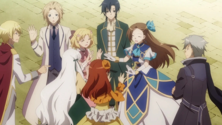 Catarina surrounded by her harem