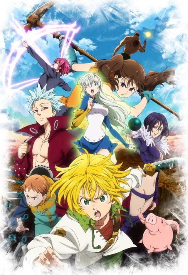 Promotional poster featuring the main cast of Seven Deadly Sins