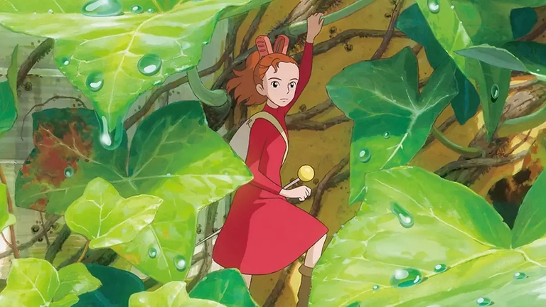 Arrietty navigating foliage