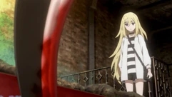 Rachel observes Zack from balcony