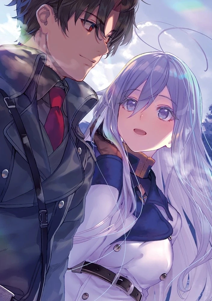 Lena and Shin looking at each other in official artwork