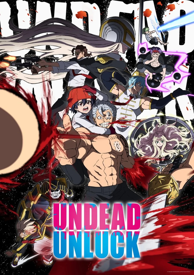 The main cast of Undead Unluck