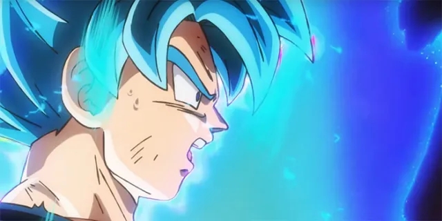 Goku in his Super Saiyan Blue form
