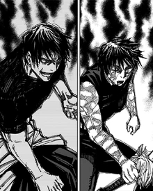 Toji Fushiguro and Maki Zenin with Heavenly Restrictions