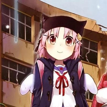 Yuki Takeya with pink hair and cat ear hat