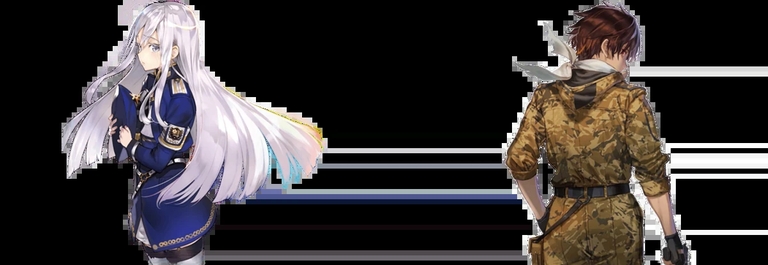 Lena and Shin in official art