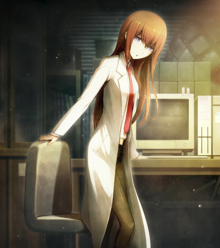Kurisu Makise in laboratory