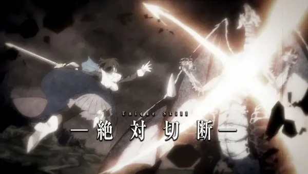 Shizue using Absolute Severance skill