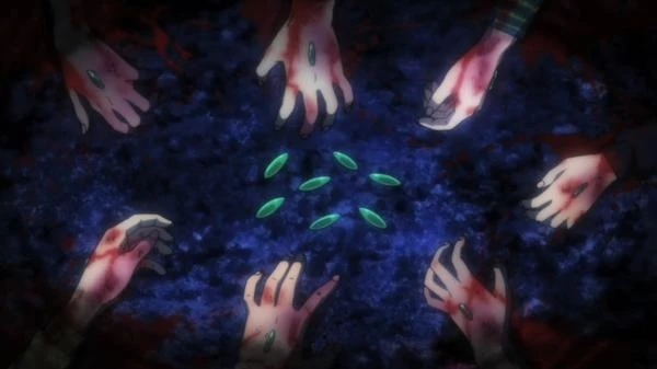 Bloody hands reaching for BIM chips