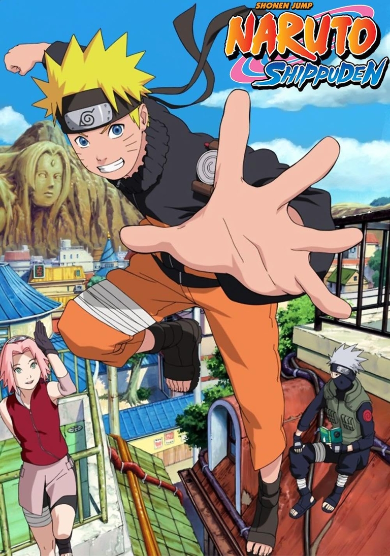 Naruto, Sakura, and Kakashi promotional image