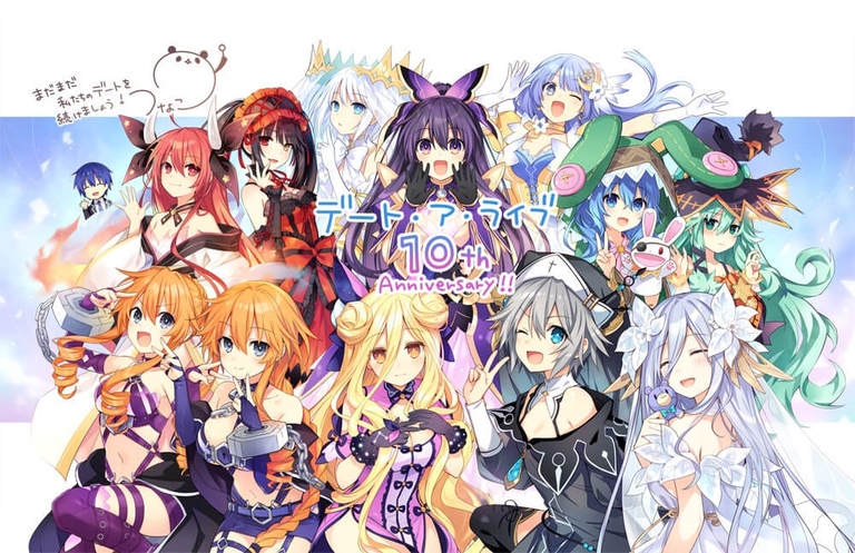 Date A Live 10th anniversary illustration