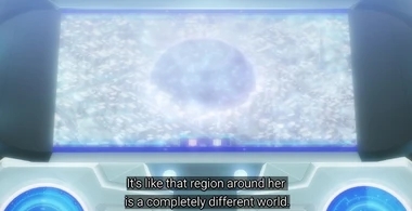 A holographic display showing the Neighboring World