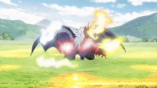 Energy blast during combat