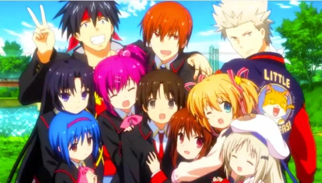 Group of Little Busters characters smiling